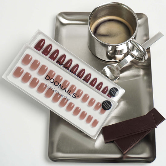 Soft Gel Press Ons Espresso & Love Paris