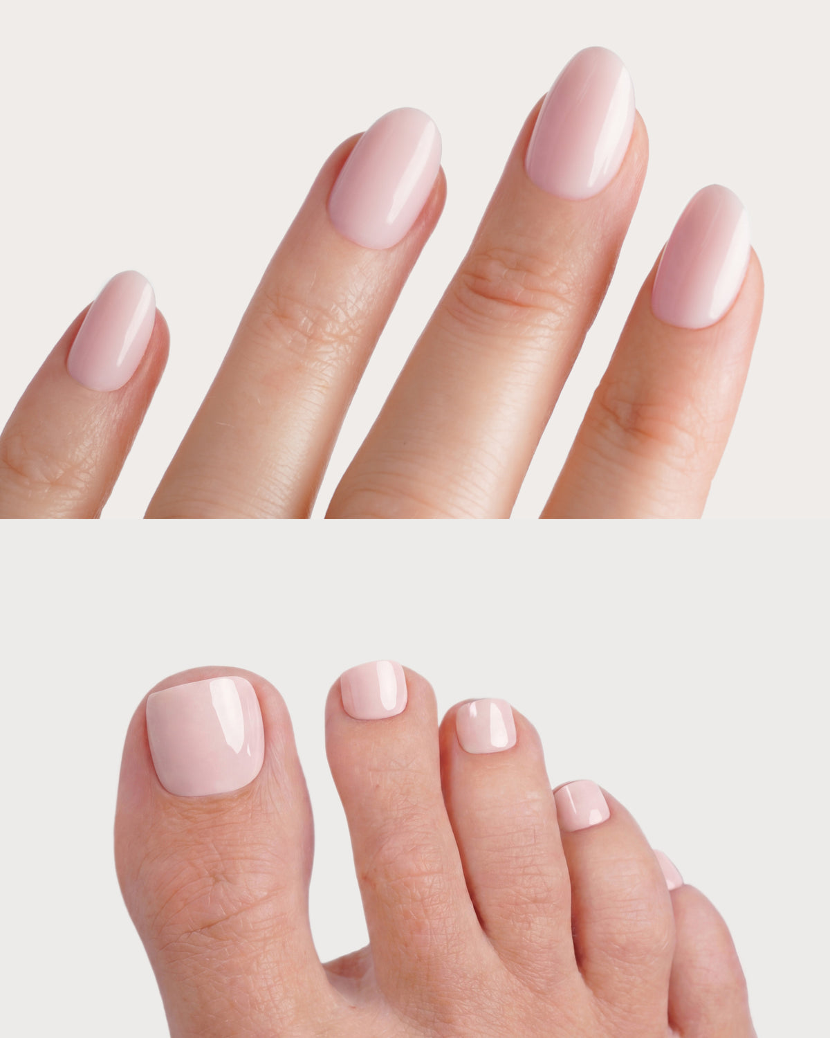 Ballerina Short Round Mani & Pedi Set - Soft Gel Press Ons
