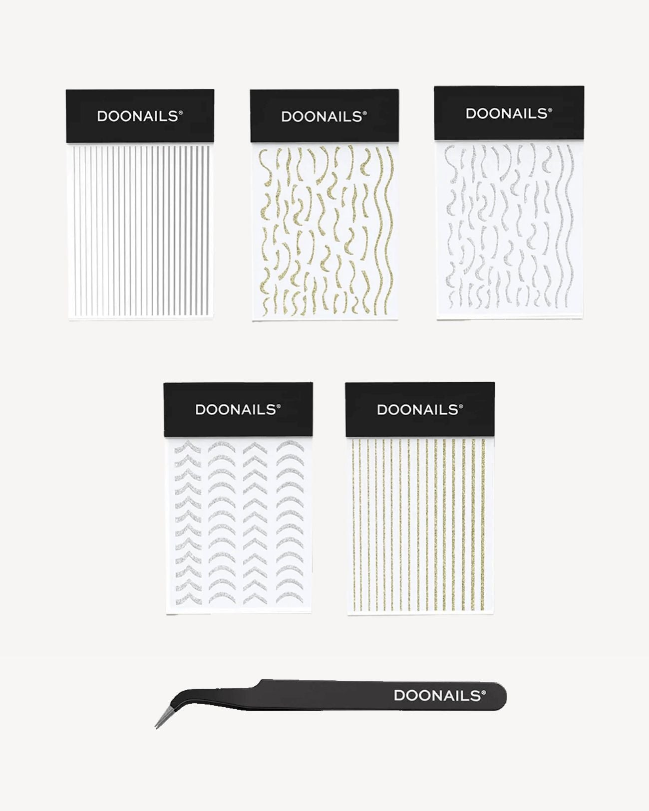 Nagelsticker Set (+ Gratis Pinzette)