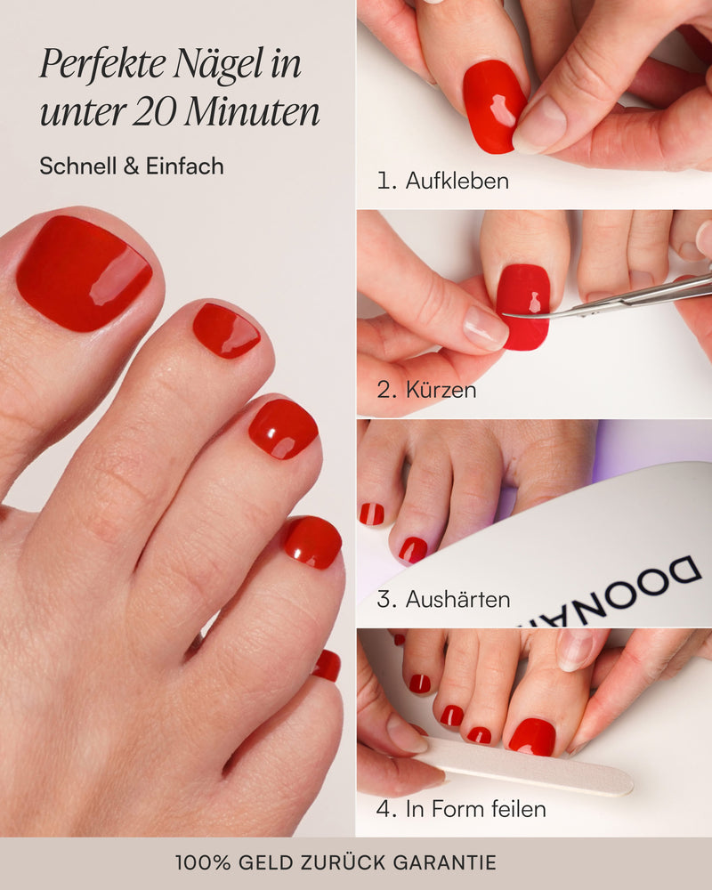 Sommer Pediküre Starter Set - Gel Strips - Doonails Switzerland