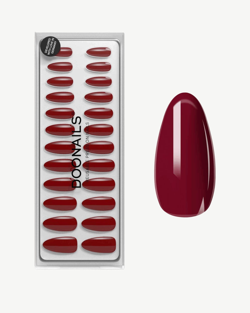Love Paris Medium Almond Soft Gel Press Ons - Doonails Switzerland