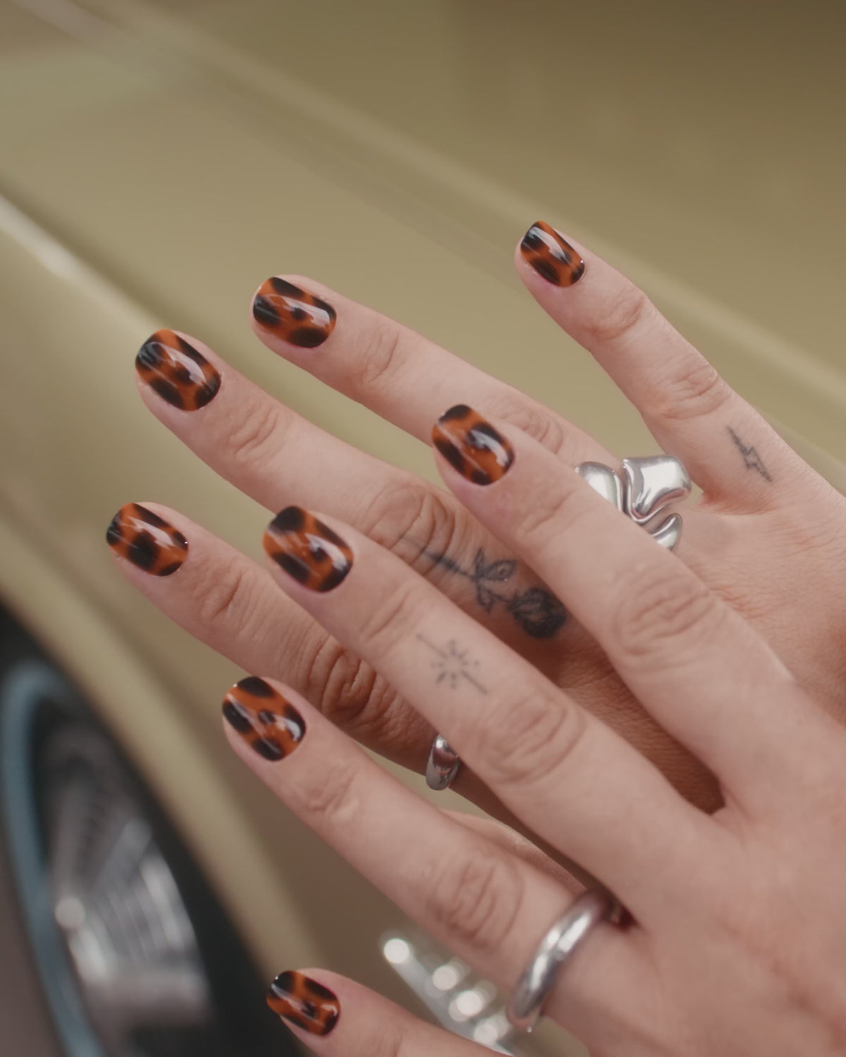 Wild Heart Extra Short Square Soft Gel Press Ons