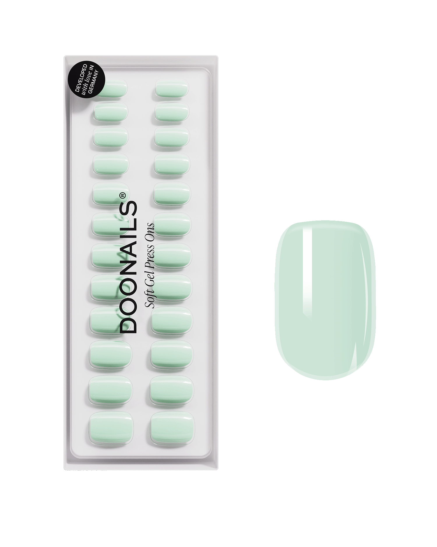 Cute Cucumber Short Square Soft Gel Press Ons