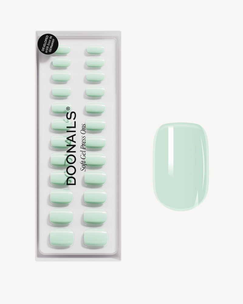 Cute Cucumber Short Square Soft Gel Press Ons - Doonails Switzerland